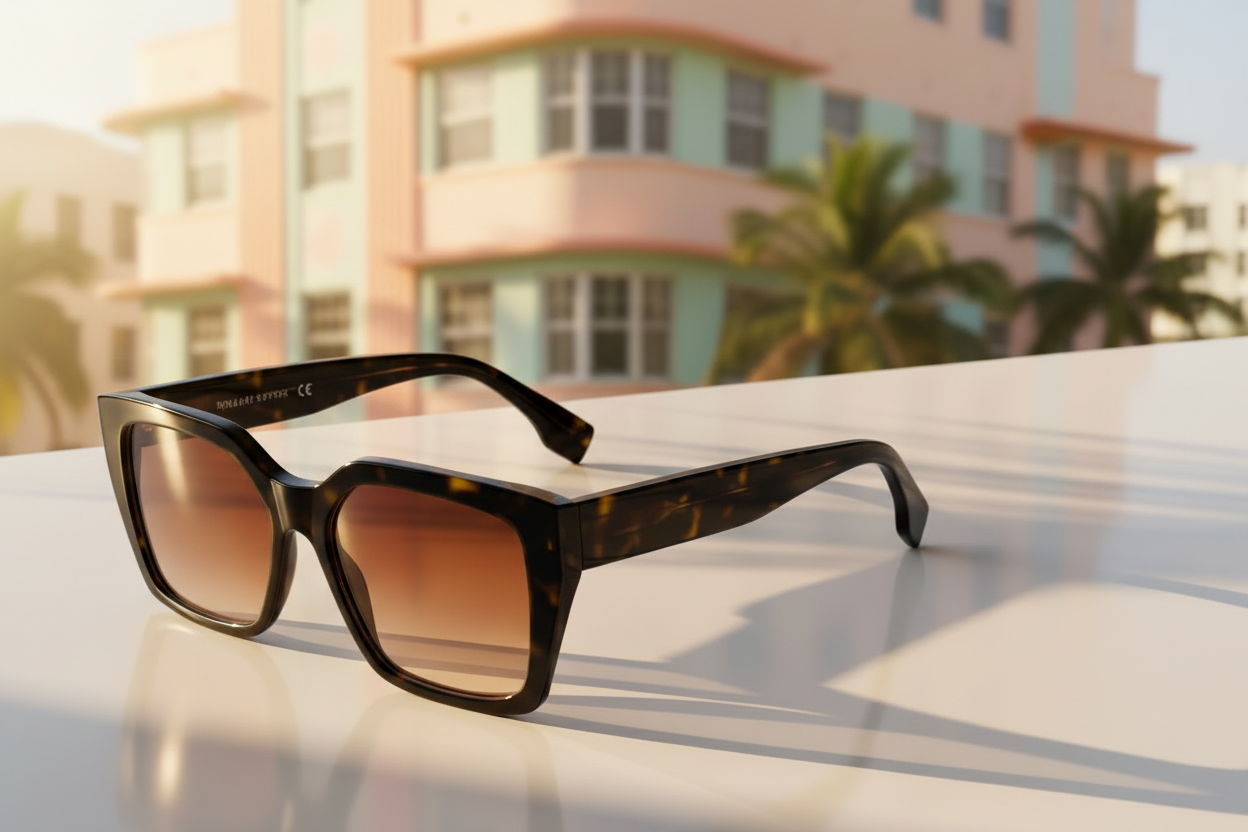 Havana sunglasses in Miami Art Deco setting